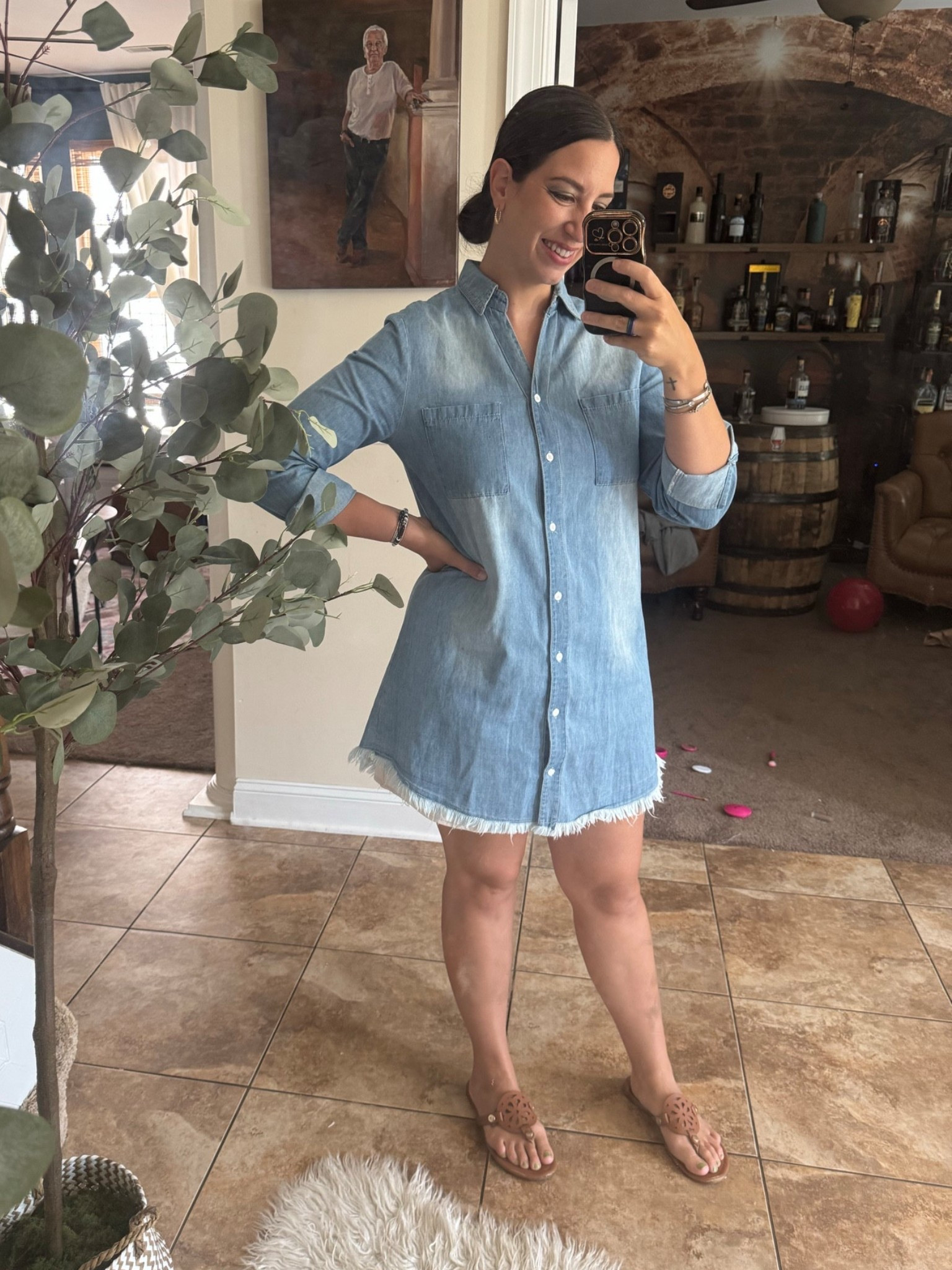 Love a good denim dress! I’ve worn this dress with white boots and even sandals! It also also looks cute with a belt!

#LTKootd #LTKdayinmylife #LTKmomlife