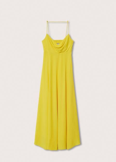 Flowy slit dress | MANGO (US)