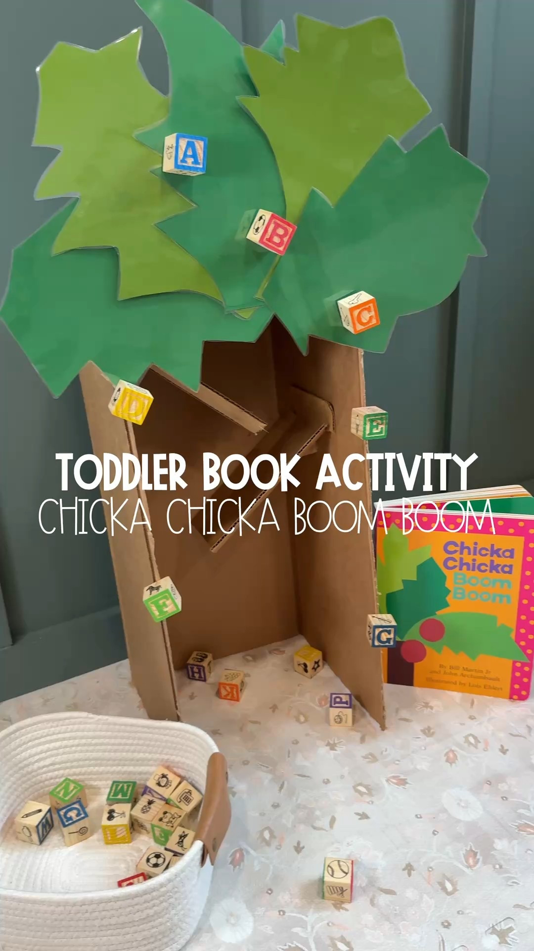 🌴📚 “Chicka Chicka Boom Boom, will there be enough room?” ✨ 

We made our very own coconut tree block letter drop inspired by the book! 🌴🥥📚

I used an Amazon box + cardstock leaves to DIY this toddler activity, and it turned into the perfect mix of story retelling + hands-on play. My little one loved reading the book and then dropping letters down her own coconut tree. 🥥🌴🔠

Such a fun way to combine:
✅ Letter recognition
✅ Fine motor skills
✅ Storytelling through play

Would your toddler love this too? 🌴💛



#toddleractivity #bookactivities #kidsactivities 

#LTKSeasonal #LTKKids #LTKFamily