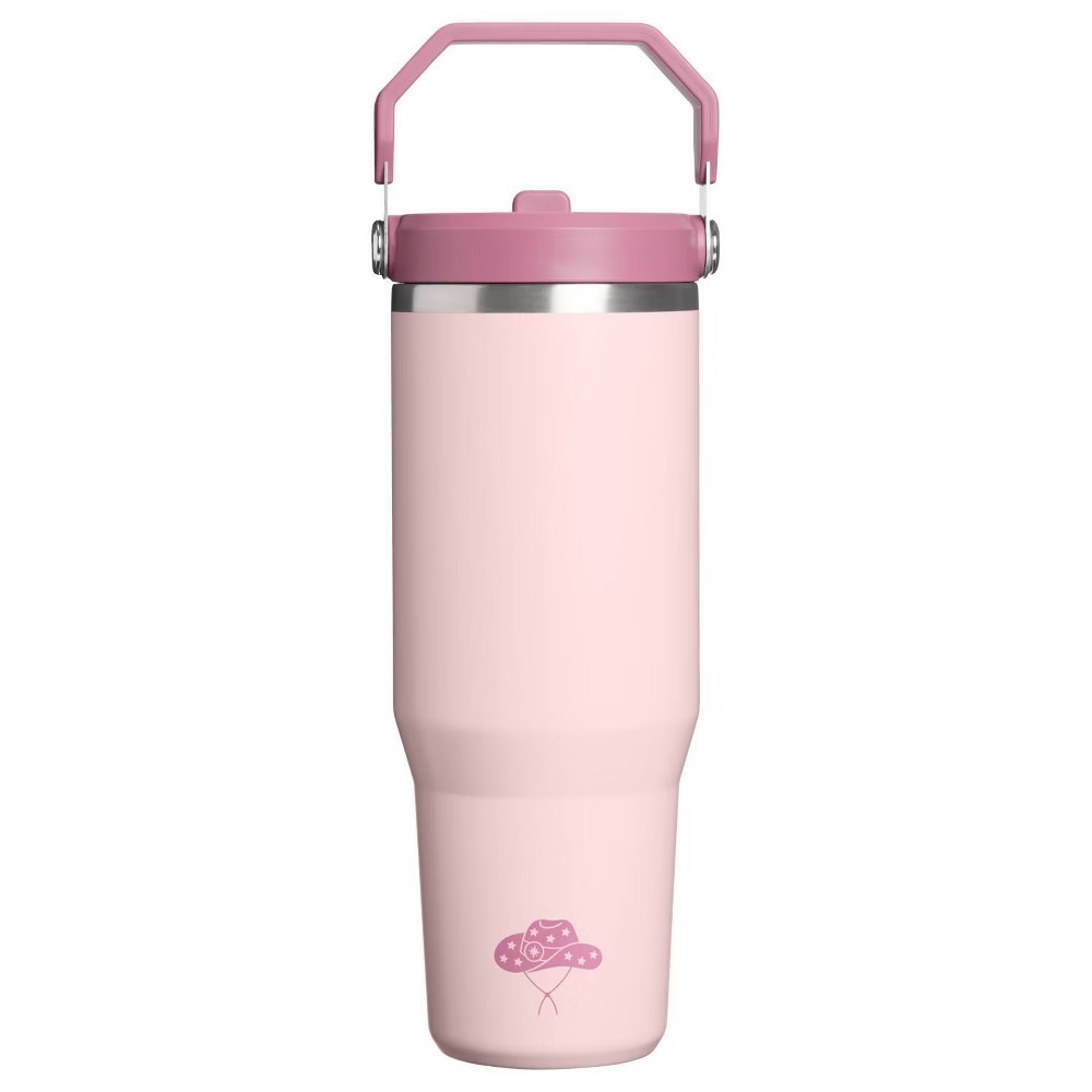 Stanley 30 oz Stainless Steel Ice Flow Flip Straw Tumbler Pink Dogwood | eBay | eBay US