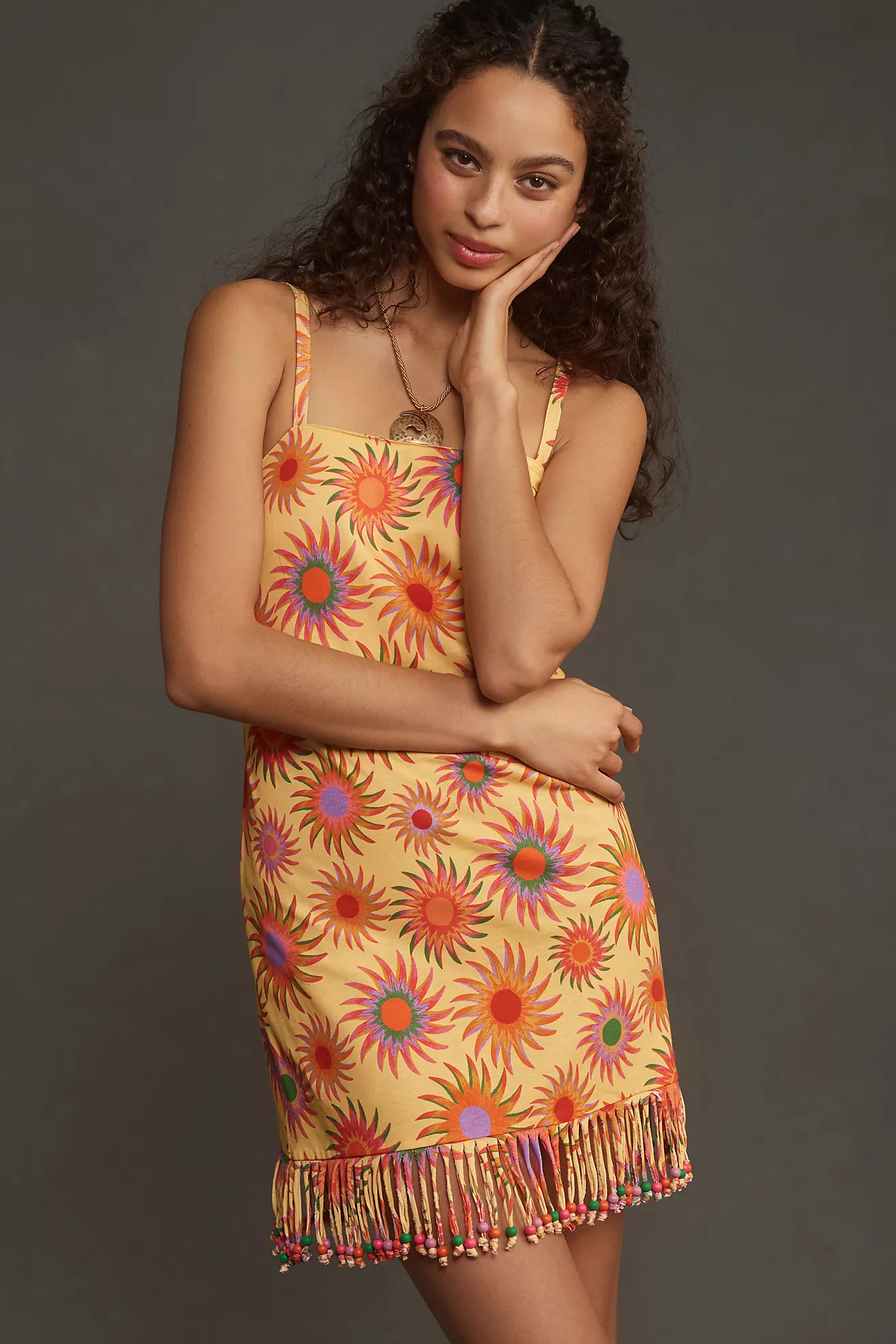 Farm Rio Slim Fringe Mini Dress | Anthropologie (US)