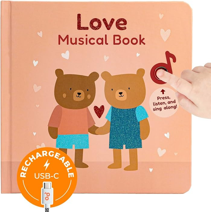 Cali's Books Music Books for Toddlers 1-3 Years Old - Toddler Valentines Day Book for Kids, Valen... | Amazon (US)