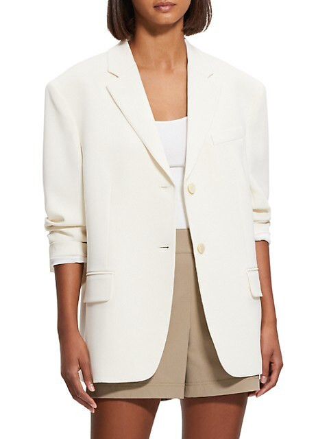 Oversized Single-Breasted Jacket | Saks Fifth Avenue
