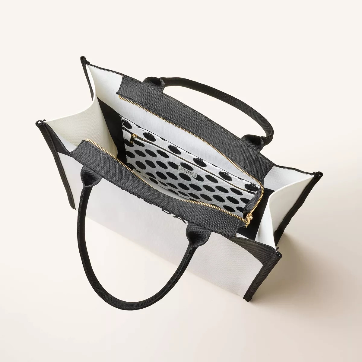 Colorblock Knit Tote Bag - kate spade new york x Target White/Black | Target