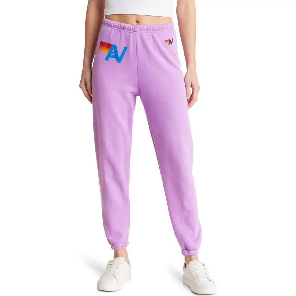 Aviator Nation AV Sweatpants in Neon Purple at Nordstrom, Size X-Large | Nordstrom