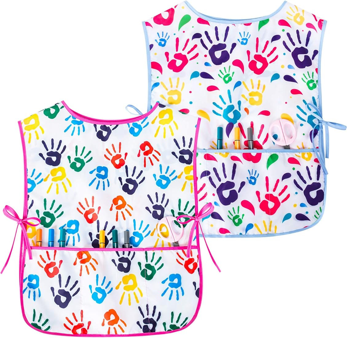Fiodrimy Kids Art Smock, Waterproof Artist Painting Aprons, Sleeveless Children Art Smocks with P... | Amazon (US)
