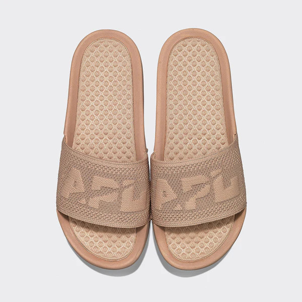 Women's Big Logo TechLoom Slide Almond | APL