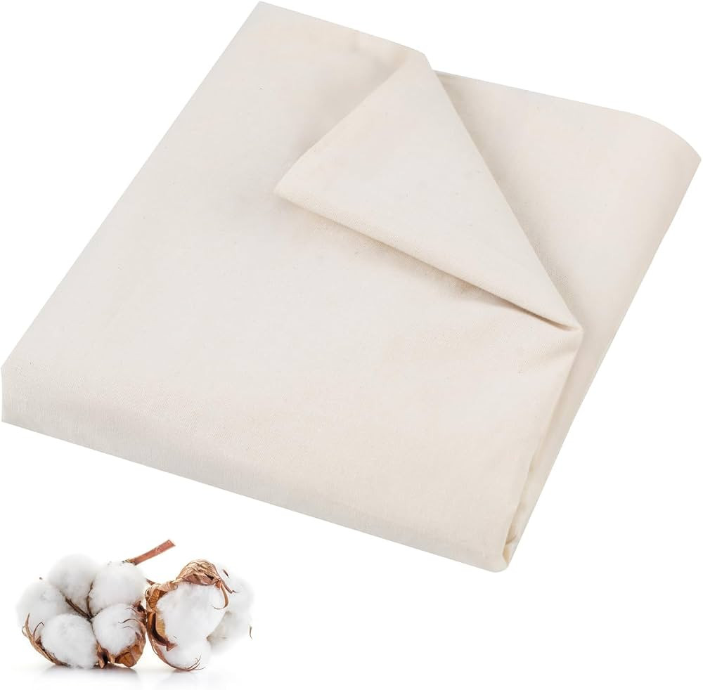 PEASUG 100% Cotton Muslin Fabric, 63 Inch X 2 Yards Unbleached Muslin Linen Fabric by The Yard, M... | Amazon (US)