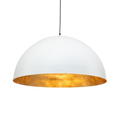 HUOKU PCover 3 -Light White Industrial Dome Large Hanging Pendant light | Lowe's