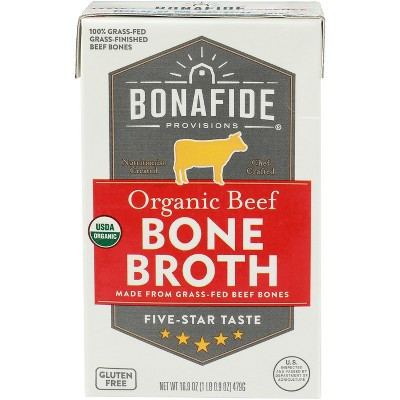 Bonafide Provisions Organic Beef Bone Broth -16.9 fl oz (Case of 6) | Target