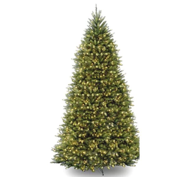 Dunhill Fir Green Artificial Christmas Tree with Color + Clear Lights | Wayfair North America