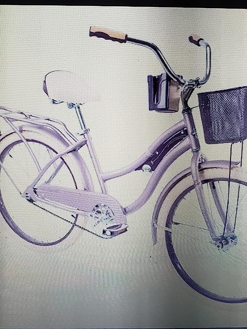 Huffy 24” Womens Nel Lusso Cruiser Bike with Basket, Purple | Amazon (US)