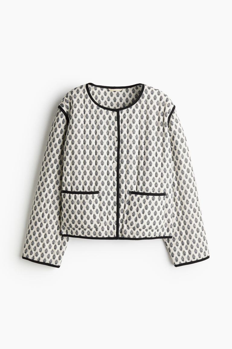 H & M - Quilted Jacket - Beige | H&M (US + CA)
