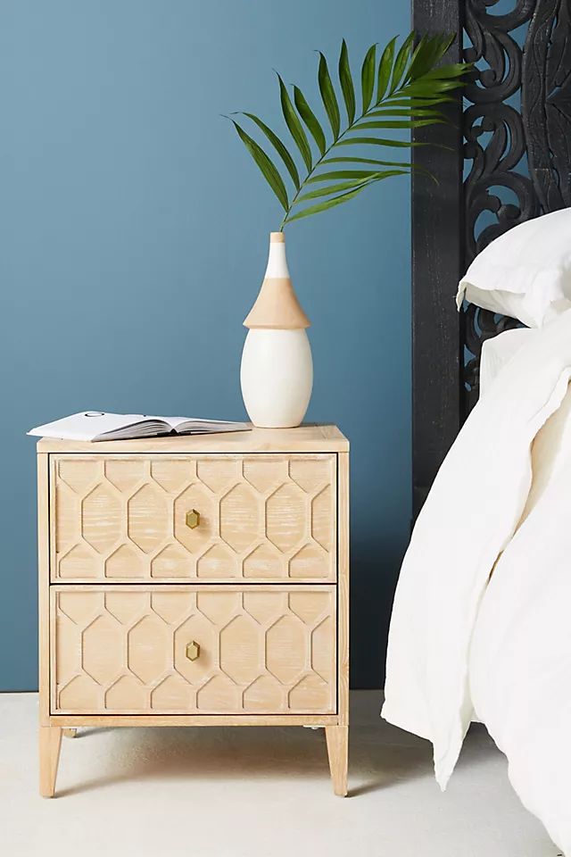 Textured Trellis Nightstand | Anthropologie (US)