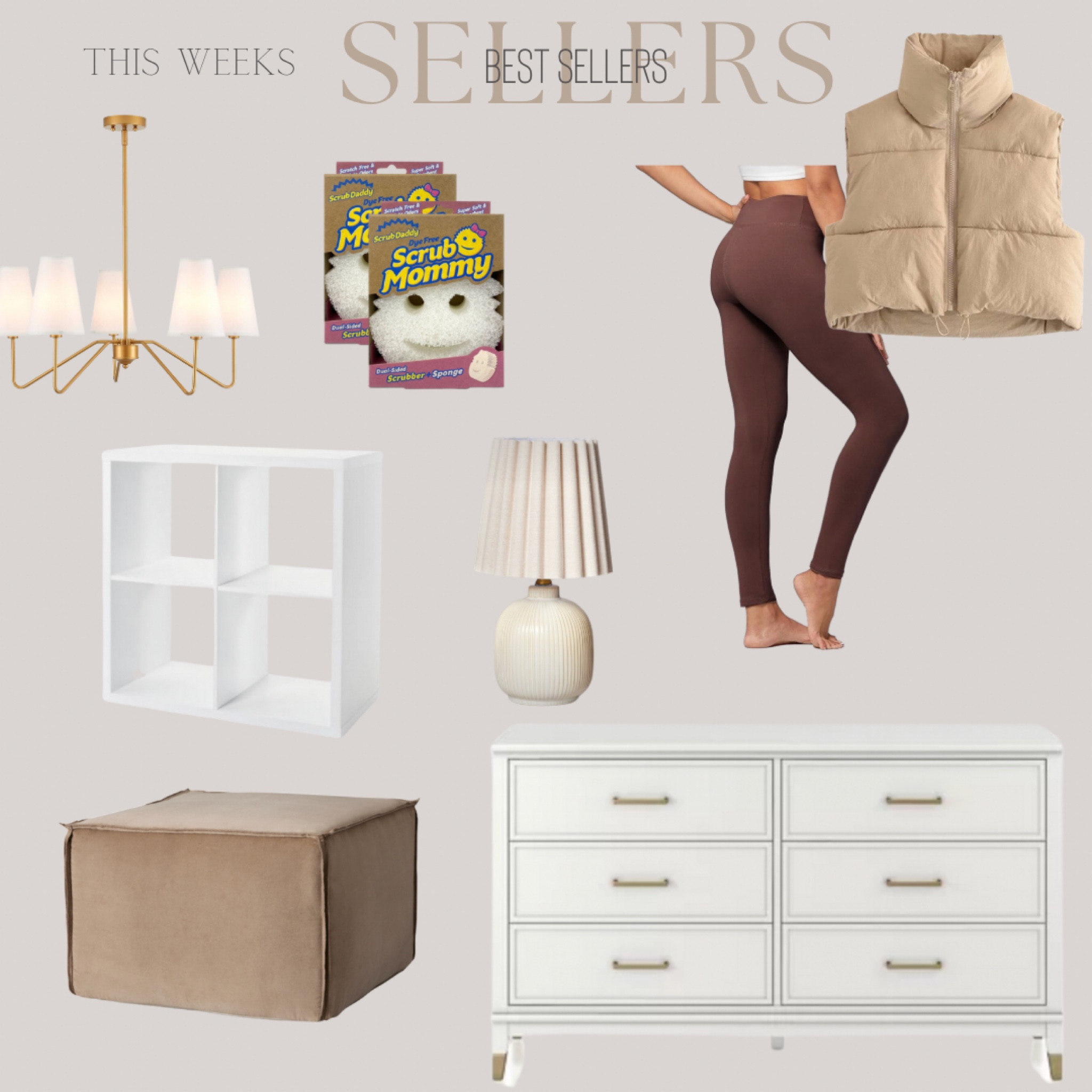 This weeks BEST SELLERS! 


Chandelier, brass lighting, pouf, velvet pouf, ottoman, puffer vest, leggings, dresser, white dresser, table lamp, mini lamp, 