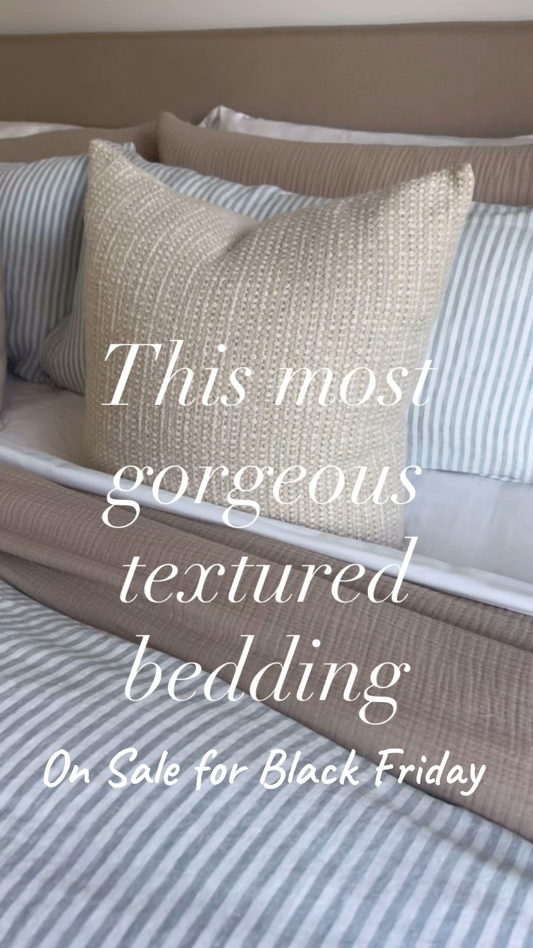 I could not be more obsessed with my gorgeous textured bedding! And I have never seen them do a sale all year long. So definitely take advantage of this black Friday sale cause I’m pretty sure it’s the only one they’re gonna do! 

Not everything is on sale, but the linen duvet cover set is and it’s truly my favorite piece of bedding I’ve ever owned. Quince business model is already to heavily discount their pieces for the fact that you get an additional discount on top of that is huge! 

Definitely get the down alternative comforter insert in ultra worm, even though it’s not on sale to put in it because it gives it a Hotel quality fluffy look that you are going to be obsessed with!

It’s all by quince and looks super high quality and luxury, but is really very affordable!

And the neutral gauze duvet underneath, I have the lightweight duvet insert in there and that’s the one I actually sleep with. I don’t sleep with all this on the bed.  I just take the linen duvet off to sleep and I still have the gauze duvet and she underneath. But I love the layered look.

And then I’ll link all my other bedding. If you got the neutral bedding last time I posted I’m still using that. I just added the duvet cover for a very subtle hint of grayish blue.

You are going to be so obsessed!

#LTKGiftGuide #LTKCyberWeek #LTKHoliday