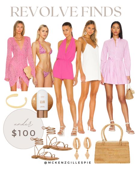 Pretty pink revolve finds for under $100! Love these finds for vacation and summer. 

#LTKswim #LTKtravel #LTKSeasonal