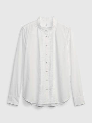 Organic Cotton Jewel Pintuck Shirt | Gap (US)