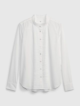 Organic Cotton Jewel Pintuck Shirt | Gap (US)