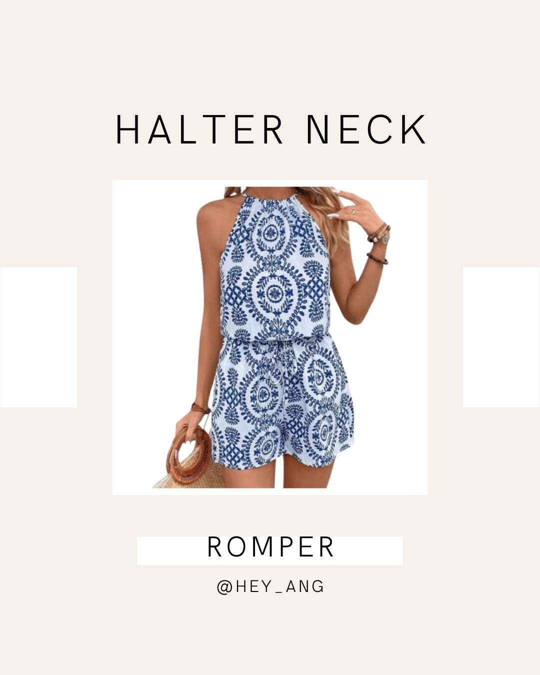 I love this halter neck romper. The print is so cute!! I love the tie at the waist. I’d style this with a denim jacket and sandals. 

#LTKTall #LTKTravel
