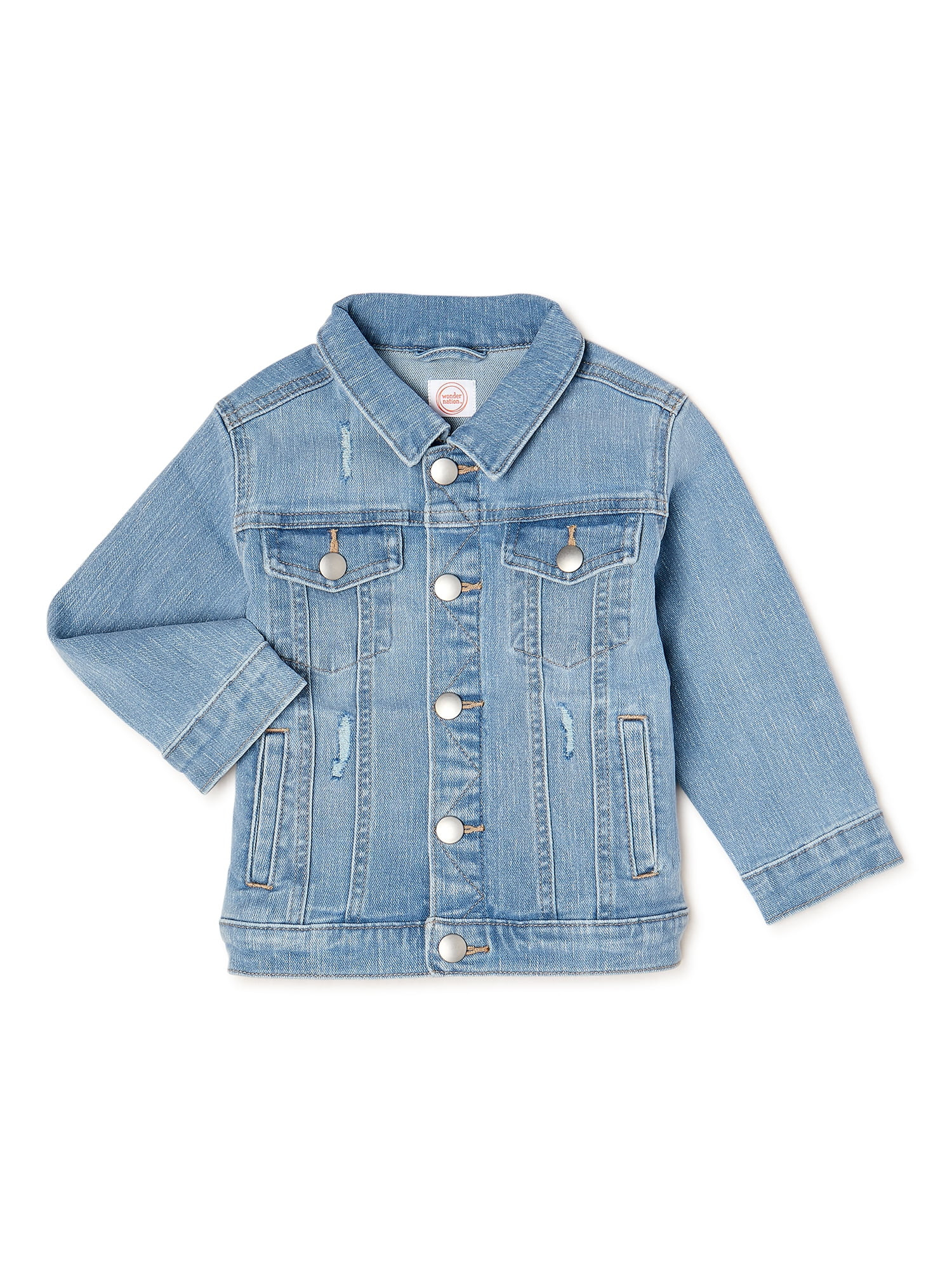 Wonder Nation Baby and Toddler Boy Water-Lite Trucker Jacket, Sizes 12M-5T | Walmart (US)