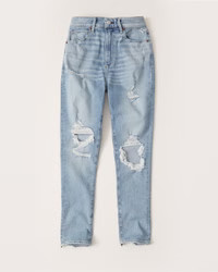 Curve Love High Rise Super Skinny Ankle Jeans | Abercrombie & Fitch (US)