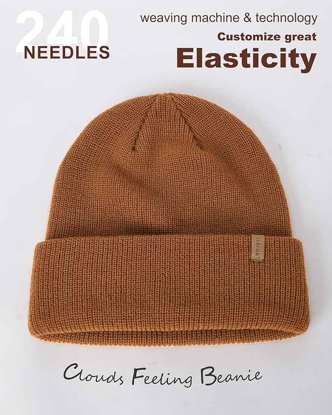 FURTALK Beanie Hats for Women Men Winter Hats Womens Knitted Slouchy Beanies Cuffed Skull Cap War... | Amazon (US)