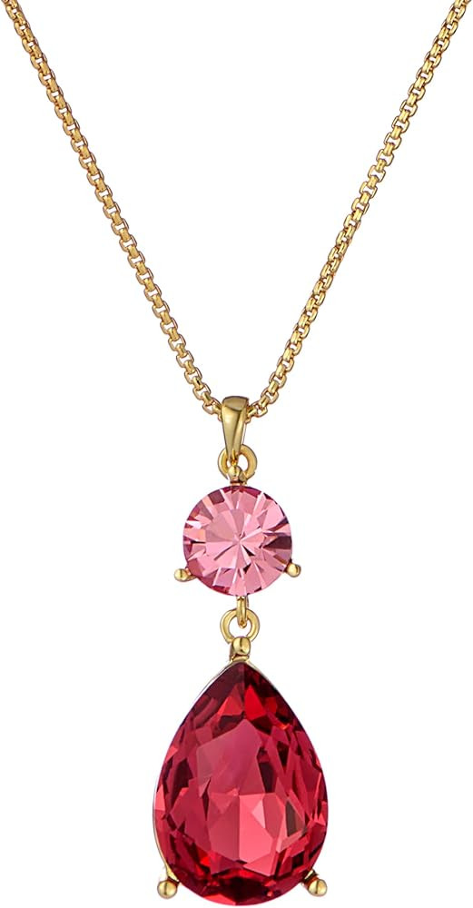 Ted Baker London Tearsa Crystal Teardrop Pendant Necklace for Women | Amazon (US)