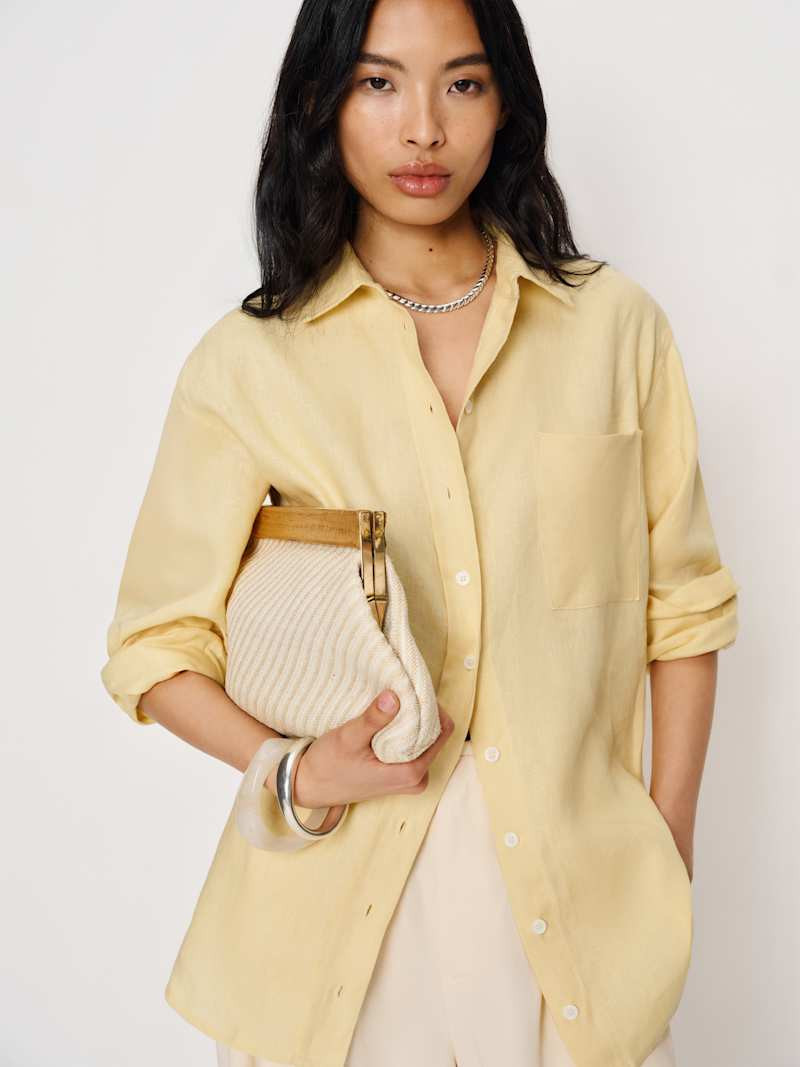 Eli Oversized Linen Shirt | Reformation (Global)