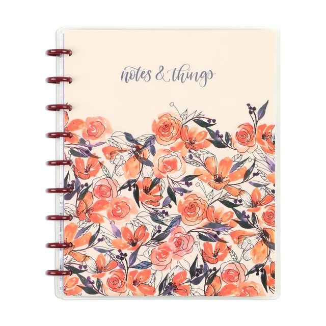 Happy Planner 60 Page Dot Lined Notebook with 3 Dividers, Peggy Dean, Classic Sized 9.25” x 7... | Walmart (US)