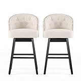 Christopher Knight Home Ogden Barstool, 2-Pcs Set, Beige | Amazon (US)