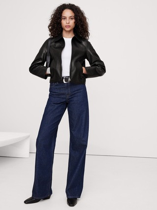 Minimalist Leather Jacket | Banana Republic (US)