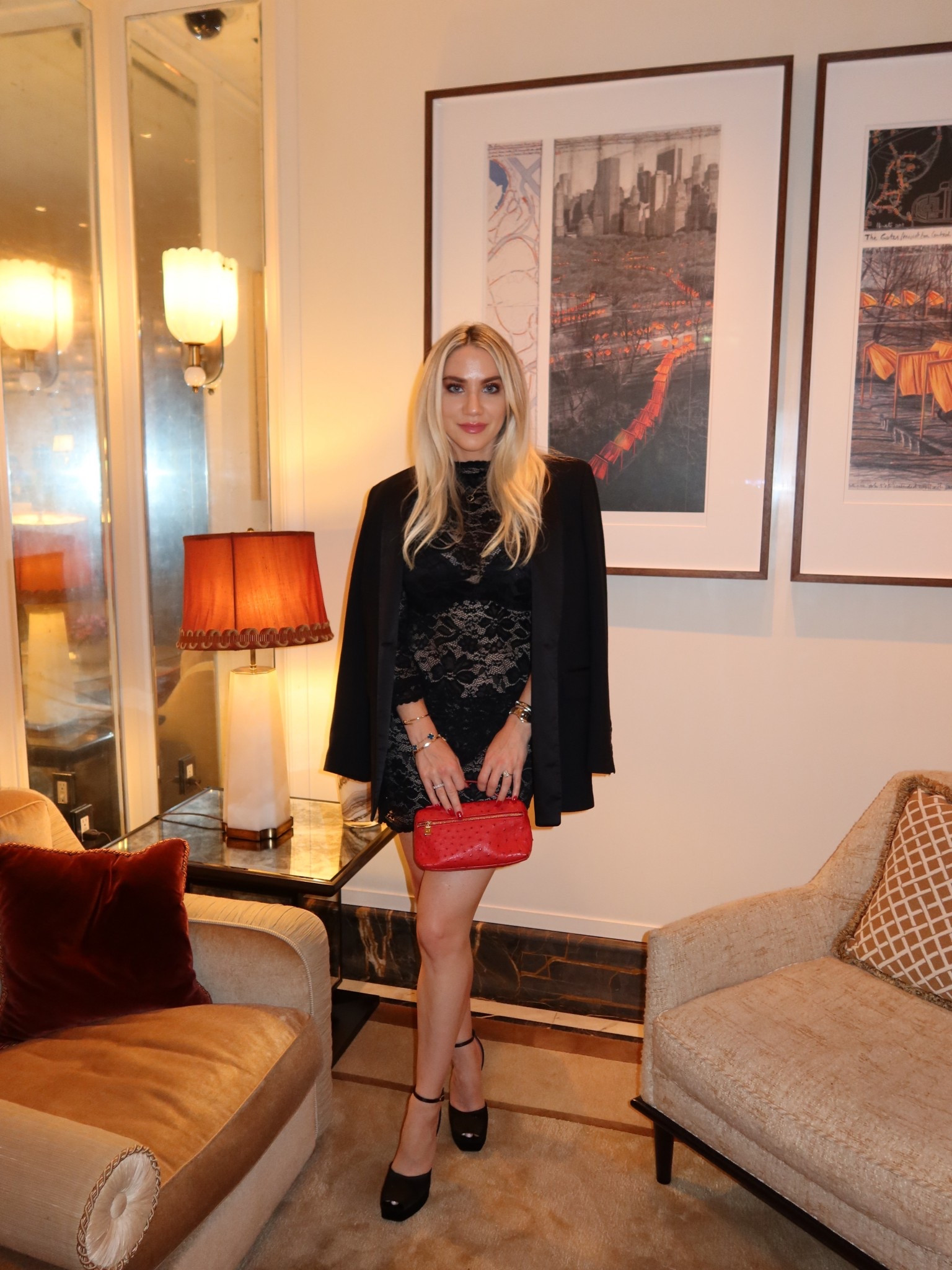 Lace dress for date night 