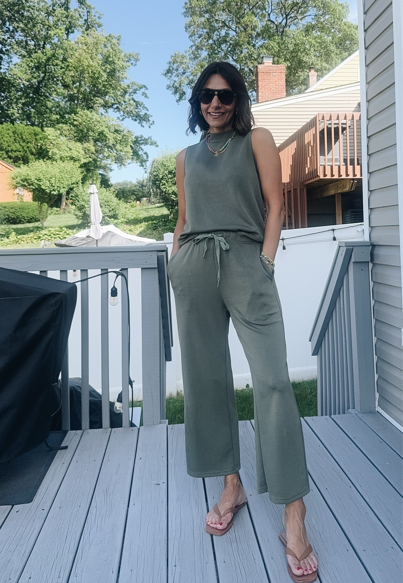 Amazon two piece set size small 
Comfy two piece set

#LTKOver40 #LTKootd