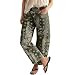 loveimgs Women Boyfriend Baggy Barrel Jeans Floral Print Denim Ankle Pants Wide Leg Mid Rise Jeans Sweatpants Y2k Patchwork | Amazon (US)