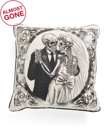 18x18 Newly Dead Couple Pillow | TJ Maxx