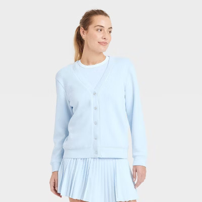 Women's Piped Button-Up Cardigan - All In Motion™ | Target