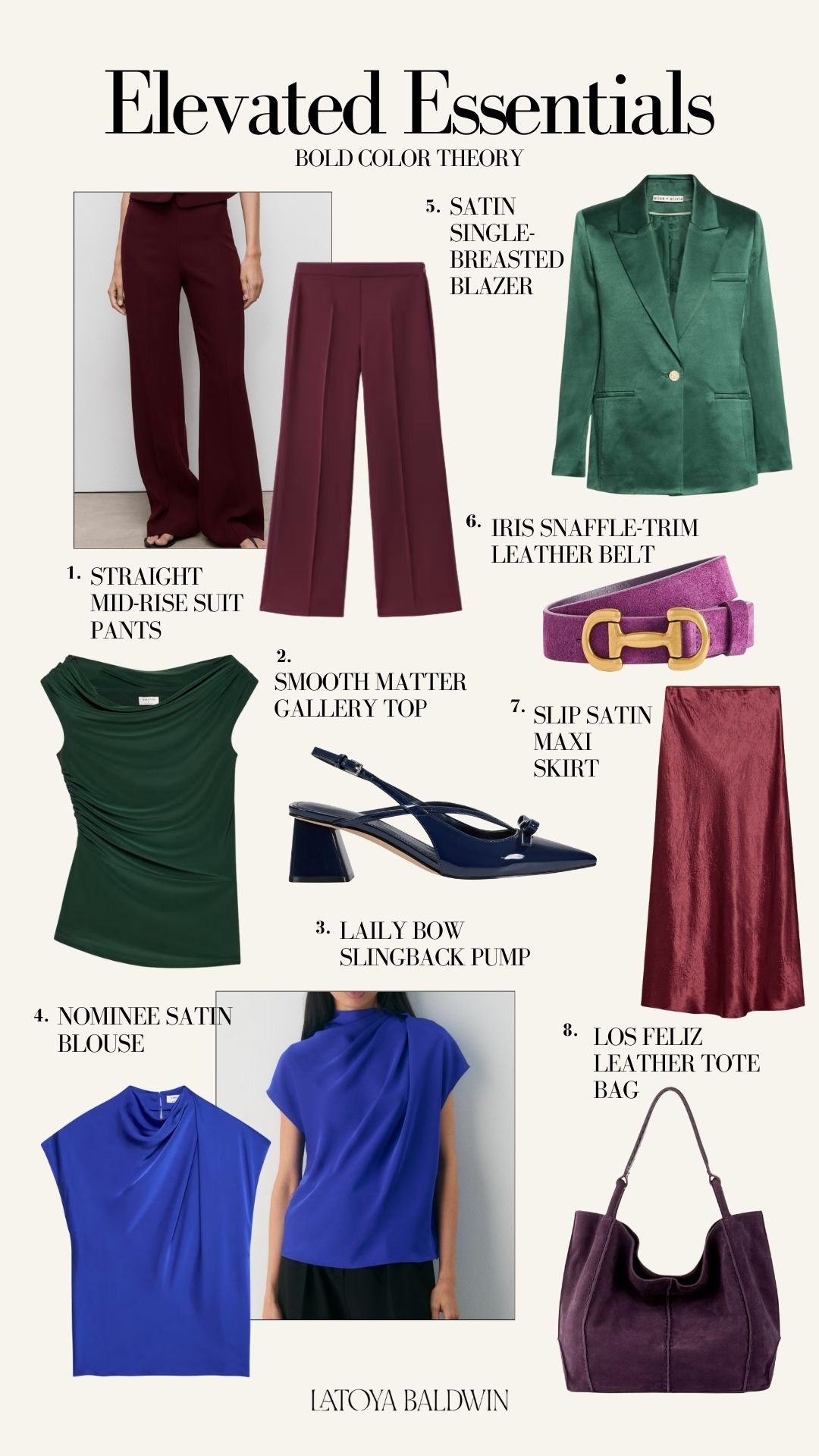 Jewel tones do the heavy lifting when your wardrobe feels flat. Burgundy, emerald, sapphire, they all feel rich without being loud, and they photograph better than basic black ever will. #jeweltonefashion #winterworkwear #boldcolors #officestyle #workwearinspo 

 

#LTKootd #LTKdayinmylife #LTKWorkwear