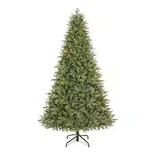 7.5 ft. Nostalgic Noble Fir LED Pre-Lit Christmas Tree T18 | The Home Depot