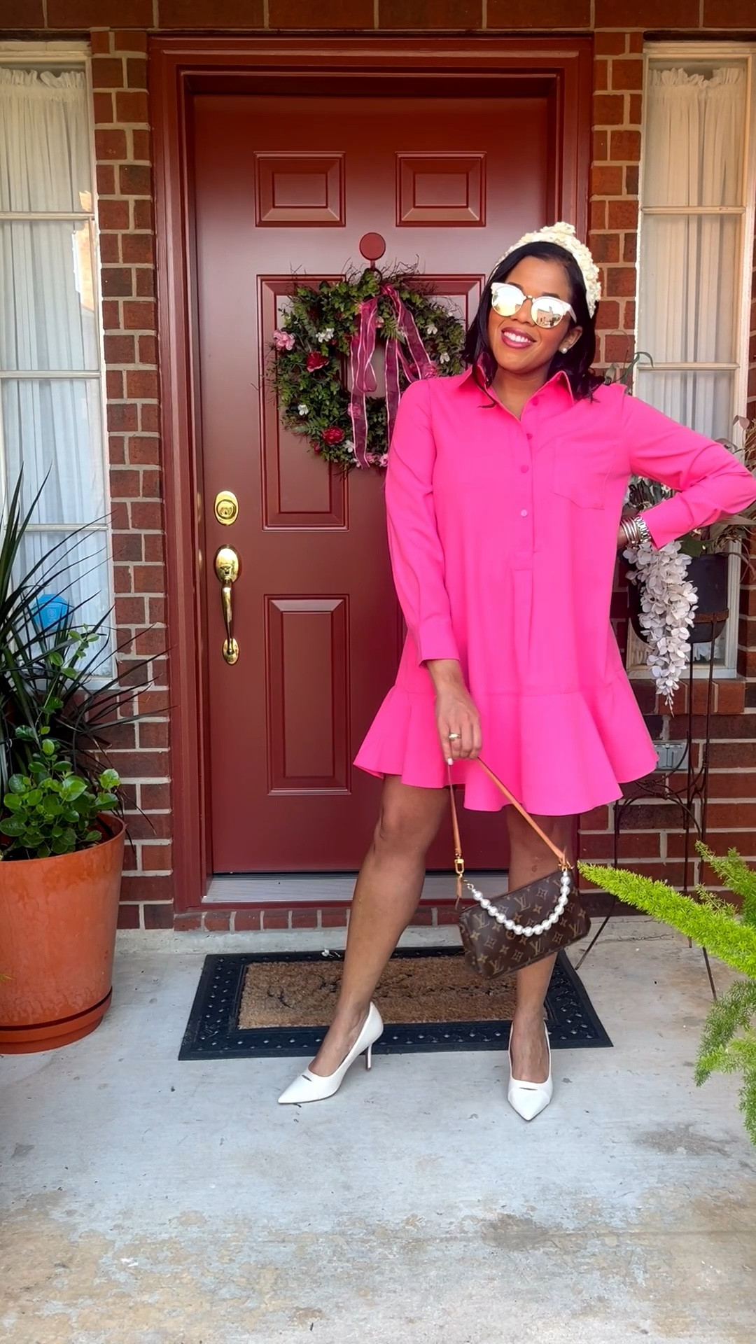 Pretty, pink, and on sale during the Tuckernuck sample sale this easy dress will transition to spring or you can wear it with boots during winter. I’m wearing a small but likely could have sized down as it’s very generous and flowy. The beautiful color is also perfect for Valentine’s Day!

#LTKValentine #LTKootd #LTKWorkwear