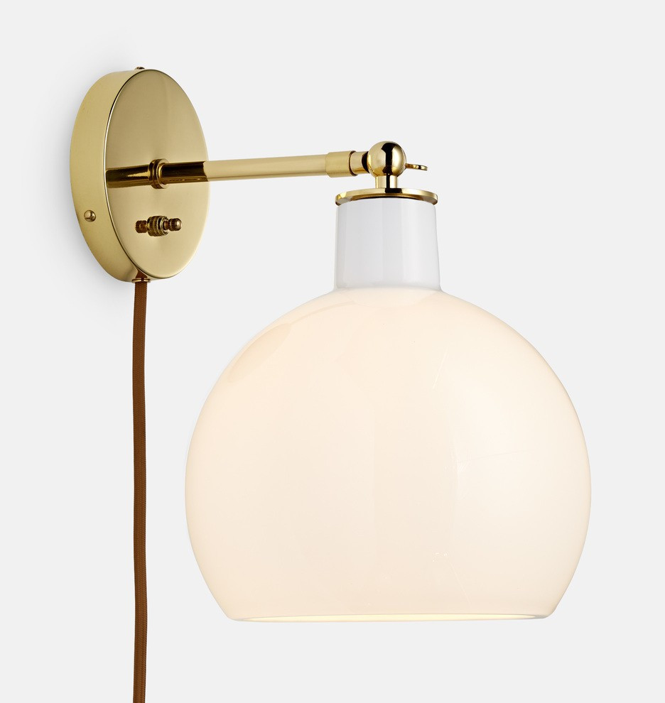 Edendale Straight Articulating Plug-In Sconce
 | Rejuvenation | Rejuvenation