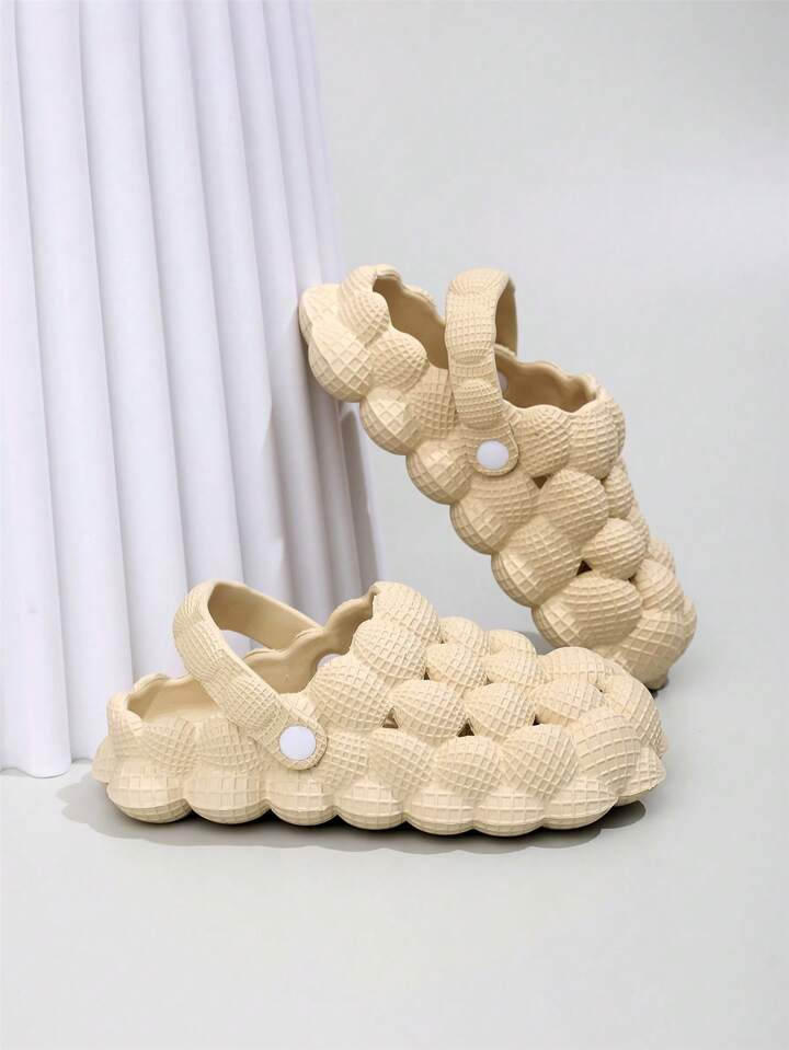 Women's Hollow Out Sandals With Thick Platform Soft Bottoms, Suitable For Wearing Outside At Home... | SHEIN
