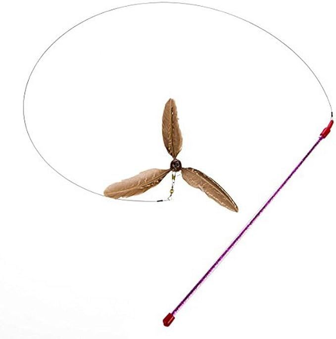 GoCat Da Purr-Peller Cat Toy, A Feather Propeller That Spins as it is Guided Through The Air, All... | Amazon (US)