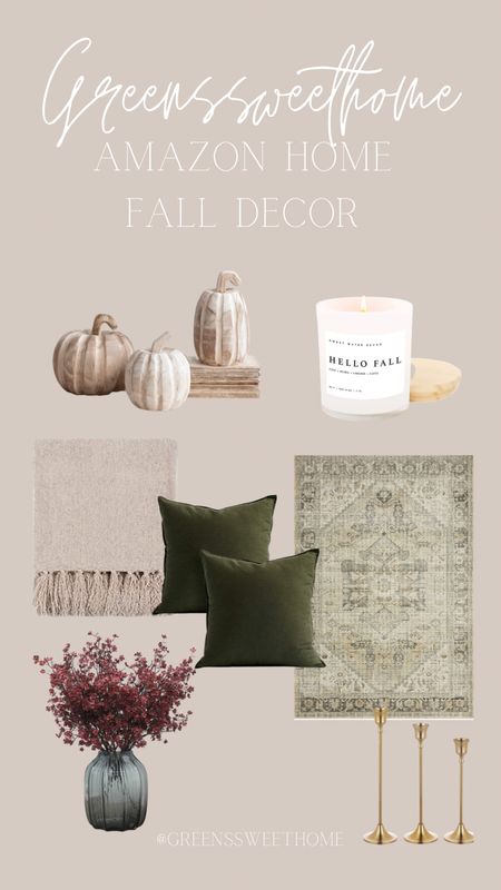 Fall, home decor, amazon, neutral decor, rug, pumpkins, candle, blanket, throw, florals, stems, pillows, accent, candle holder, gold

#LTKhome #LTKstyletip #LTKSeasonal