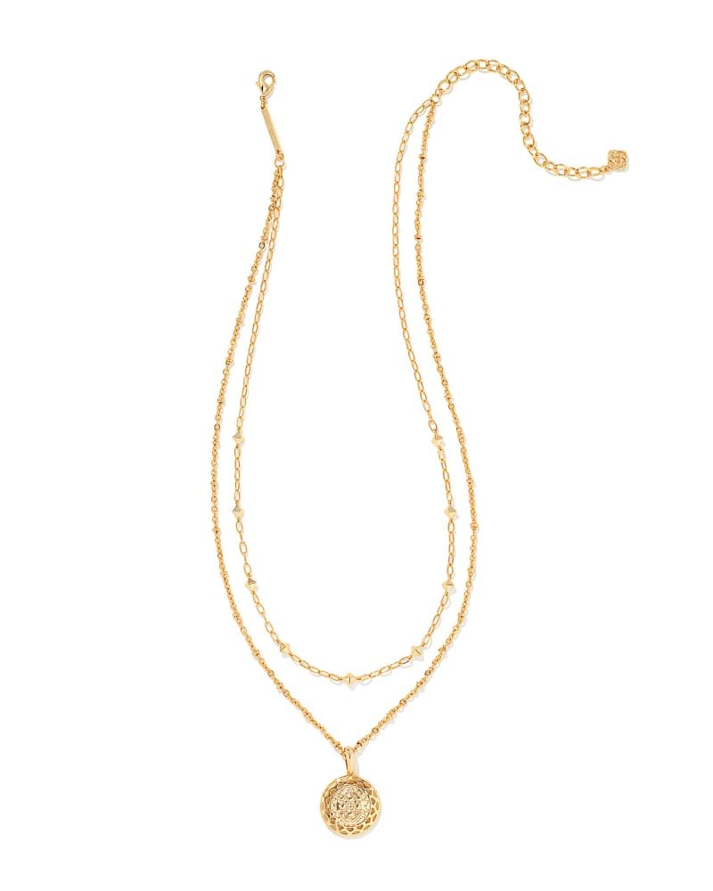 Kendra Scott Harper Multi Strand Necklace in Gold | Plated Brass | Kendra Scott