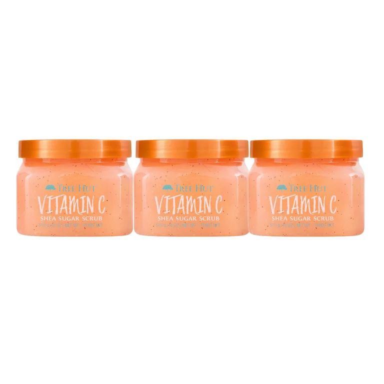 3-Pack Tree Hut Vitamin C Shea Sugar Scrub 18 Oz Each | Walmart (US)