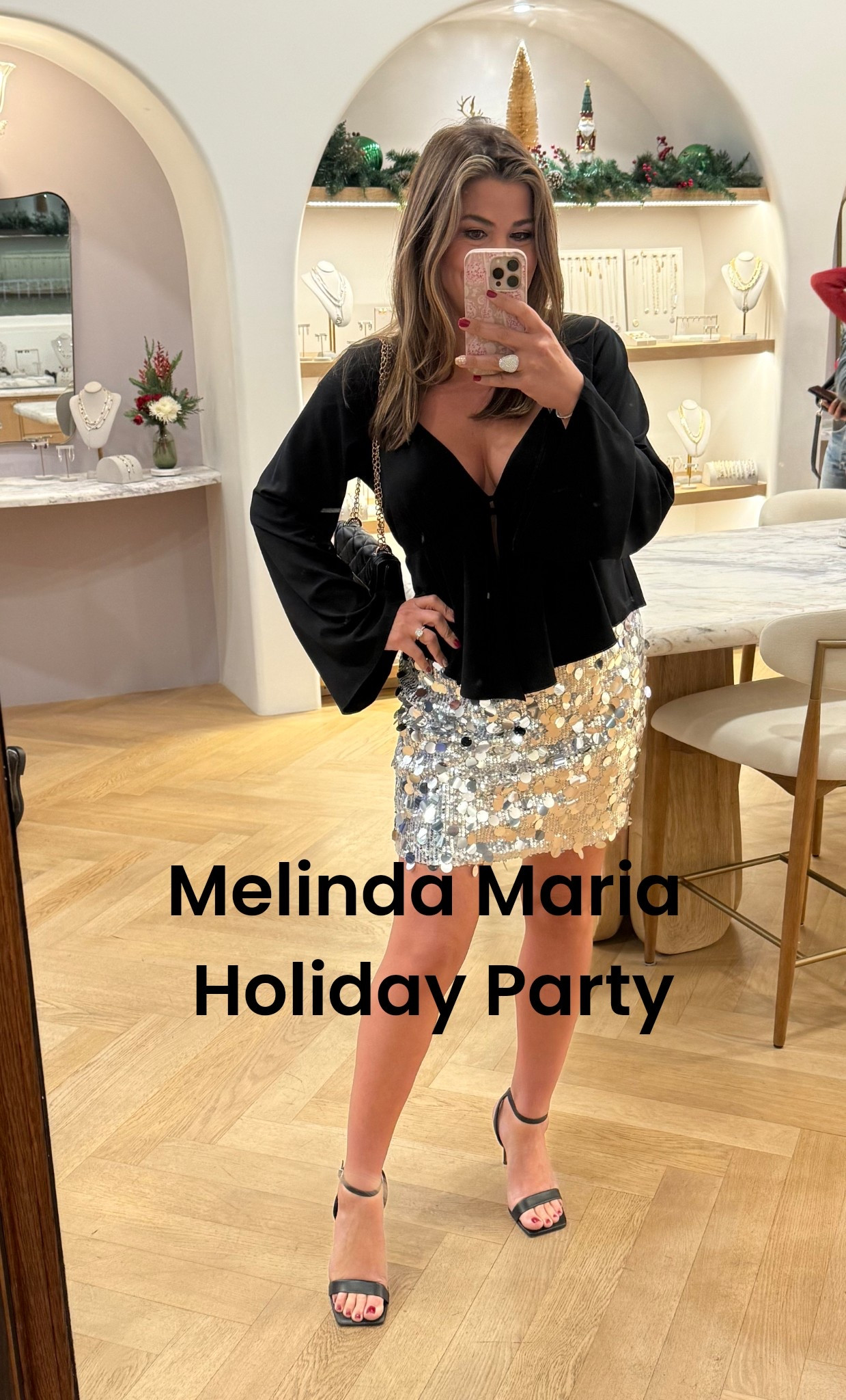 I had such a blast at the Melinda Maria Holiday Party 🎄✨
Yummy drinks, all the sparkle, and the best part… SANTA 🎅

I may have grabbed a little gift for myself 🤣 and it just so happened to come with a free necklace 😍

Outfit details and all the pieces I scored are linked ✨

#LTKHoliday #LTKSeasonal #LTKGiftGuide