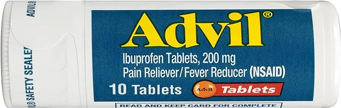 Advil Pain Reliever and Fever Reducer, Pain Relief Medicine with Ibuprofen 200mg for Headache, Ba... | Amazon (US)