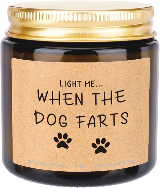Dog Mom Gifts for Women, Funny Candles Gift for Birthday Mothers Day Christmas for Dog Lovers, Gi... | Amazon (US)