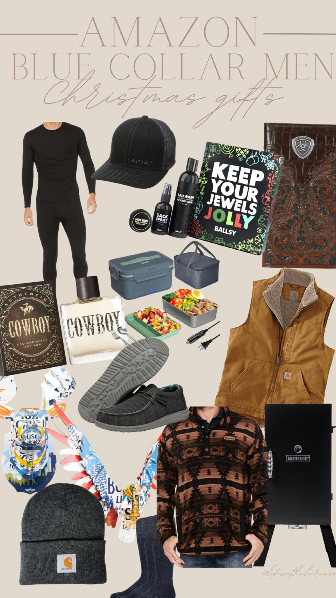 Blue Collar Christmas Gift Ideas 🎄🖤⚡️ 
#BlueCollarChristmas #ChristmasGiftsForHim #BlueCollarMen #Giftsforhim #Ariat #Wrangler #BlueCollarWife #HolidayGiftGuide #ChristmasGiftIdeas #GiftGuide #BlueCollarBoys #CountryBoy #AmazonGiftGuide #AmazonFind #AmazonGiftIdea #AmazonWesternWear #Carhartt #Cinch 

#LTKGiftGuide #LTKSeasonal #LTKHolidaySale